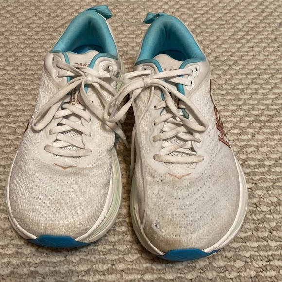 Hoka One One Bondi 8 Women's Size 8.5 B Frost Rose Gold Shoes 1127952 FTRS - Picture 5 of 9